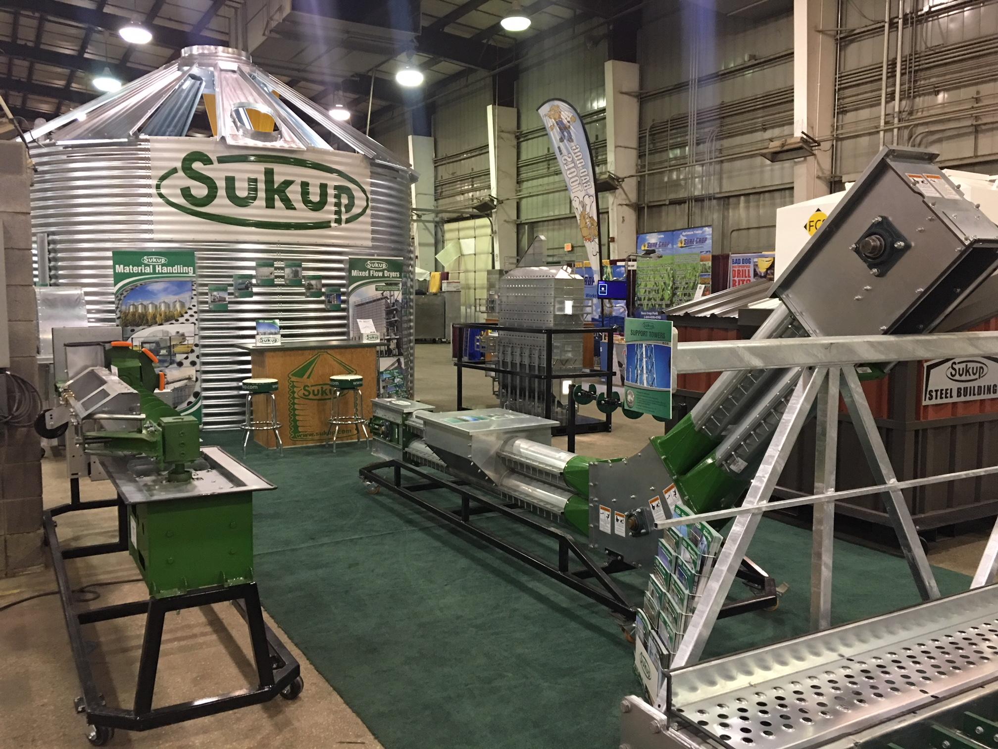 Sukup Manufacturing Co. at the Western Farm Show in 2018.